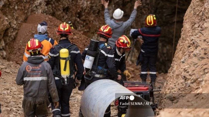 Siaran Langsung Evakuasi Rayan Bocah Maroko yang Terjebak dalam Sumur 32 Meter