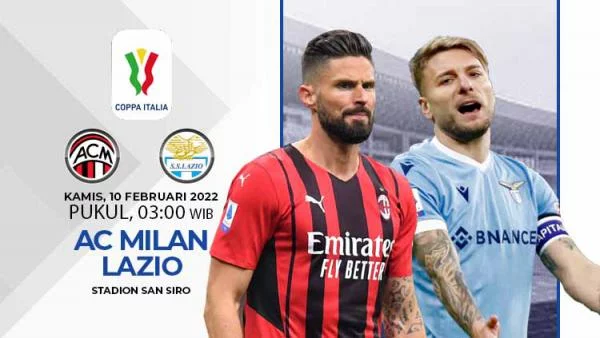 Jadwal Coppa Italia Hari Ini: AC Milan vs Lazio