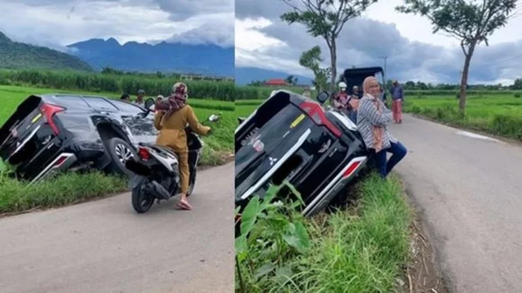 Belajar Menyetir Pakai Pajero Sport, Berakhir di Tepi Sawah