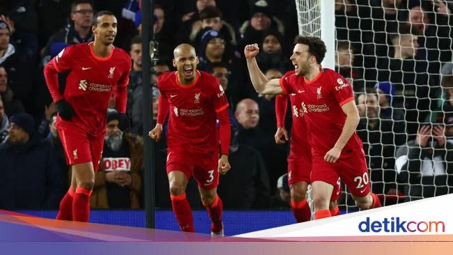 Gol Jota Bawa Liverpool Ungguli Leicester di Babak Pertama