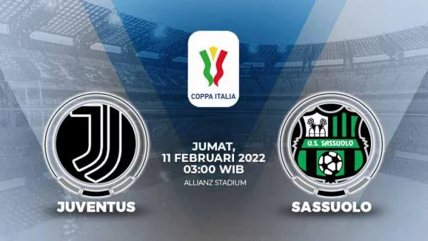 Link Live Streaming Pertandingan Coppa Italia: Juventus vs Sassuolo