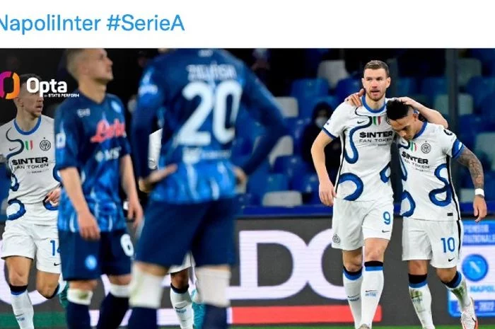Hasil Liga Italia - Penalti Lorenzo Insigne Dimentahkan Gol Edin Dzeko, Napoli-Inter Milan Berbagi Satu Poin
