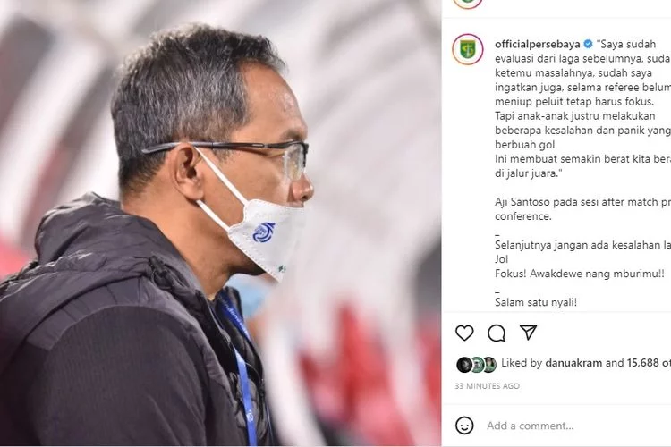 Aji Santoso Marah! 5 Laga, Persebaya Surabaya Catat 3 Seri, 1 Menang, 1 Kalah: Semakin Berat di Jalur Juara