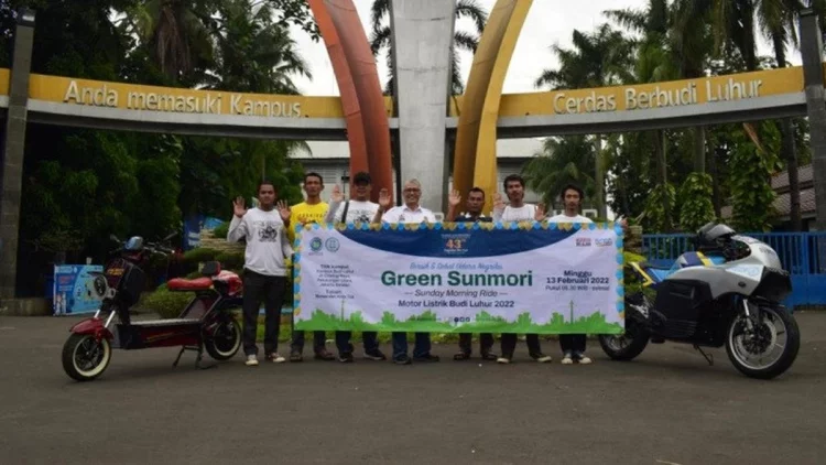 Kampanye Udara Bersih Lewat Sunmori Motor Listrik Garapan Mahasiswa