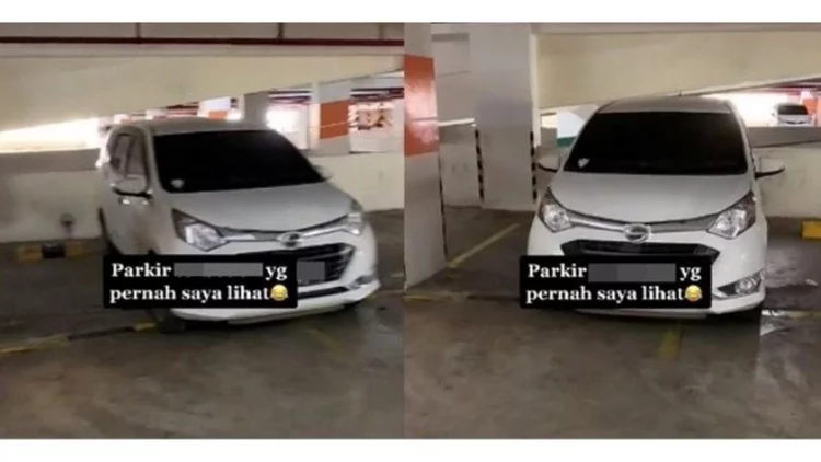 Gak Ada Akhlak, Mobil Ini Parkir Seenaknya Saja