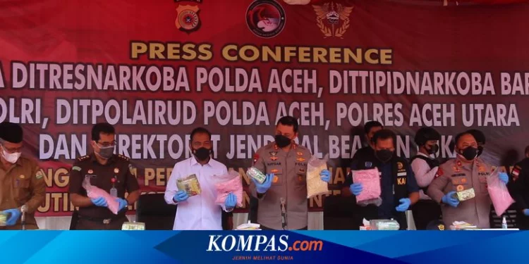 Polisi Gagalkan Penyelundupan 10 Karung Sabu dari Jaringan Internasional, 2 Warga Aceh Ditangkap