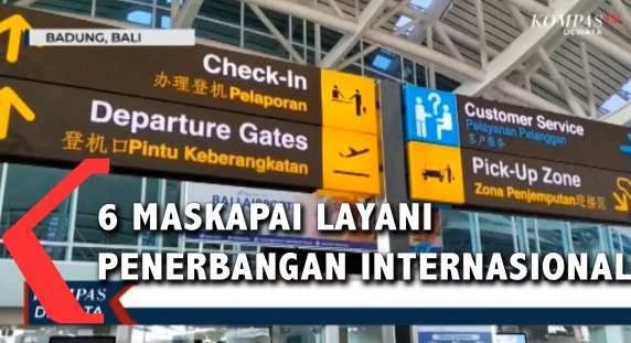 6 Maskapai Layani Penerbangan Internasional di Bandara Ngurah Rai