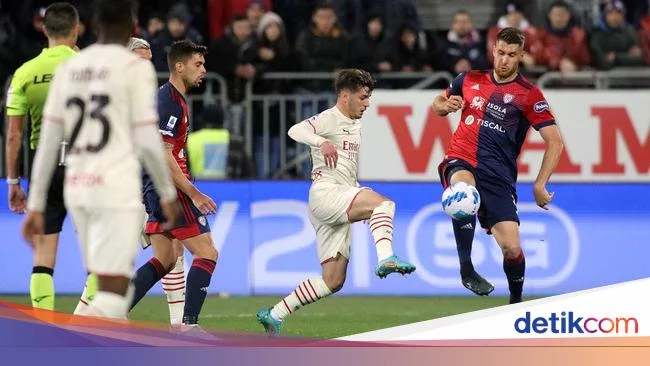 Cagliari Vs Milan: Menang 1-0, Rossoneri Menjauh dari Napoli