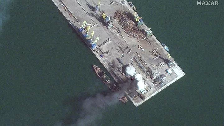 Kondisi Kapal Rusia Kelas-Alligator, Saratov, yang Dihancurkan Ukraina