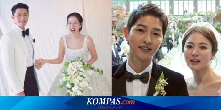 Adu Foto Pernikahan Hyun Bin dan Son Ye Jin Vs Song Song Couple Halaman all