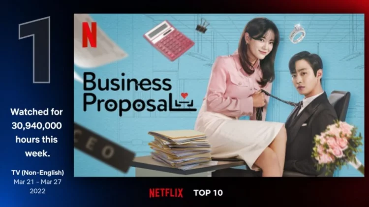 Drama 'A Business Proposal'  Puncaki Netflix Internasional 2 Pekan Berturut-turut