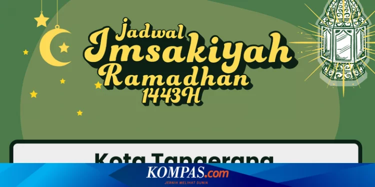 Jadwal Imsakiyah dan Shalat di Tangerang Hari Ini, 4 April 2022 Halaman all