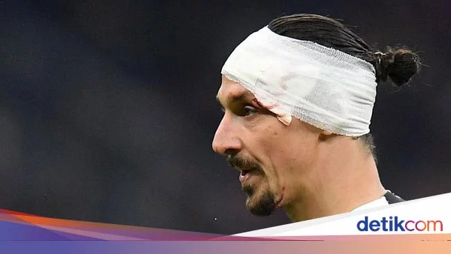 Zlatan Ibrahimovic Berdarah-darah di Laga Milan Vs Bologna