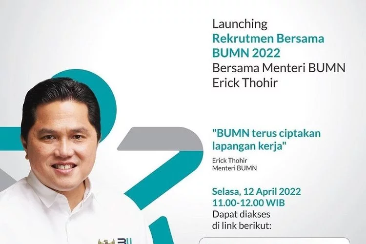 Rekrutmen Bersama BUMN 2022, Bisa Pilih 3 Posisi BUMN Berbeda