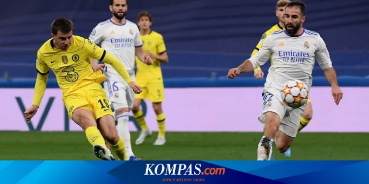 Hasil Real Madrid Vs Chelsea: Agregat 4-4, Laga Berlanjut ke Extra Time