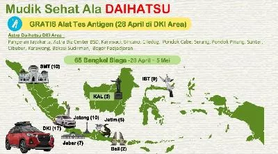 Promo Lebaran 2022 Daihatsu Bagikan Alat Tes Antigen, Ini Lokasinya