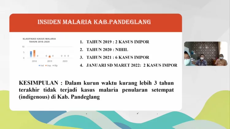 3 Tahun Tidak Ada Penularan Malaria Lokal di Pandeglang