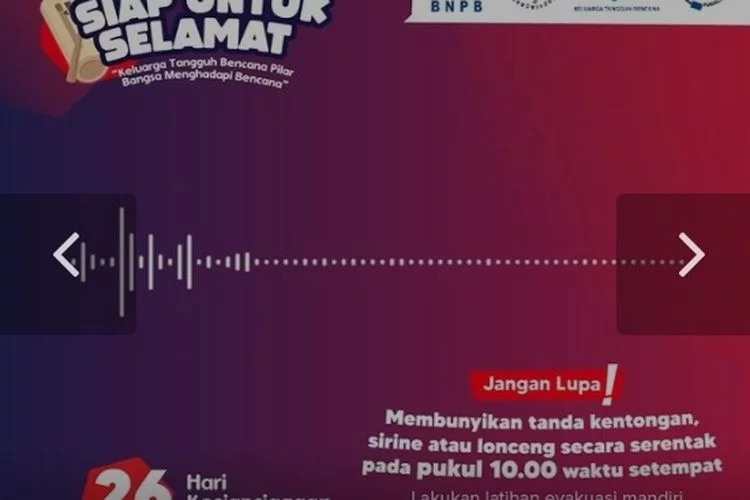 Tanggal 26 April 2022 Hari Apa? Peringatan Hari Kesiapsiagaan Bencana Nasional, Apa Itu? Ini Peristiwa Penting