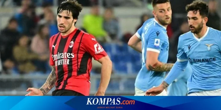 Lazio Vs AC Milan: Tonali Pastikan Tiket Liga Champions Rossoneri Saat “Salah” Posisi Halaman all