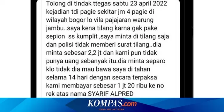 Penjelasan Polresta Bogor Kota soal Tilang Pengendara Motor Rp 2,2 Juta Halaman all