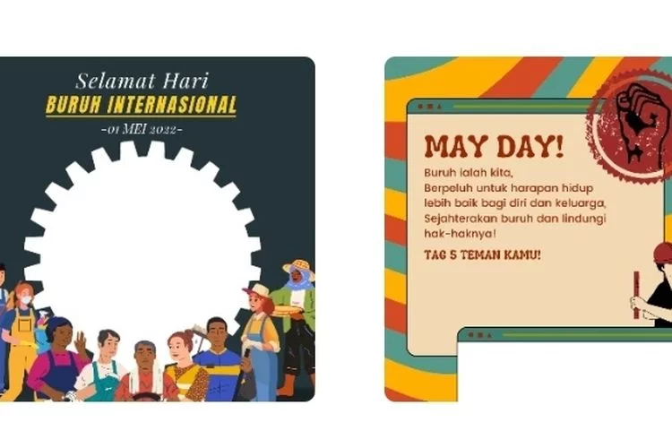 Link Twibbon Selamat Hari Buruh Internasional Keren, Gratis Langsung Siap Pakai