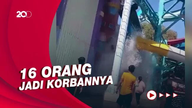 Detik-detik Horor Perosotan Kenpark Surabaya Ambruk!