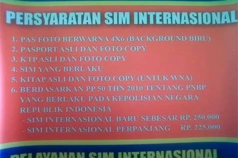 Membuat SIM Internasional, Ini Syarat dan Biayanya