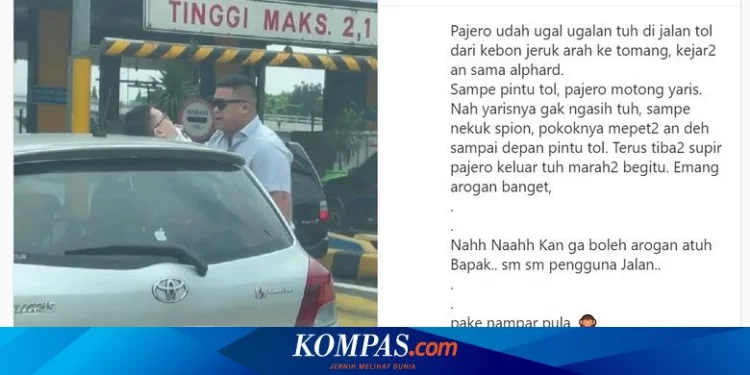 Unggah Video Pegemudi Pajero Marahi dan Tampar Sopir Yaris, Sahroni: Arogan Banget