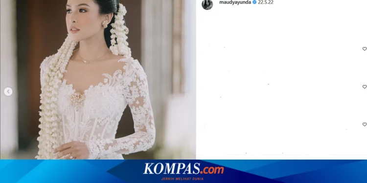 Maudy Ayunda Dibanjiri Ucapan Selamat Menikah Usai Pajang Foto Berbusana Pengantin