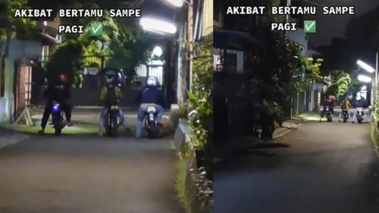 Patut Ditiru, Pemotor RX King Utamakan Sopan Santun saat Pulang Bertamu