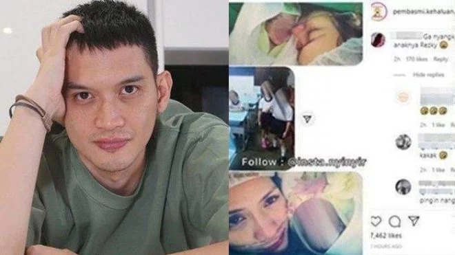 Foto Rezky Aditya dengan anak Wenny Ariani Saat Masih Bayi