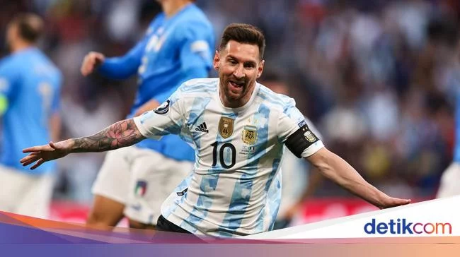 Foto: Aksi Berkelas Lionel Messi Bawa Argentina Juara Finalissima