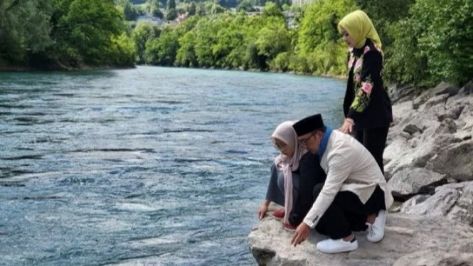 Sebelum Pulang, Ridwan Kamil Ucapkan Perpisahan dan Shalat Ghaib di Sungai Aare