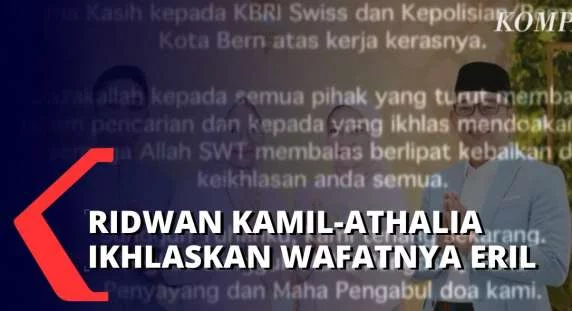 Ridwan Kamil dan Athalia Telah Ikhlaskan Kepergian Sang Putra, Emmeril Kahn Mumtadz