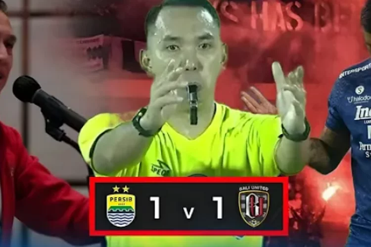 Wasit Gawang Kontroversi Penalti Persib Bandung vs Bali United, Asal DKI, Ciro Alves Ditenangkan Umuh Muchtar