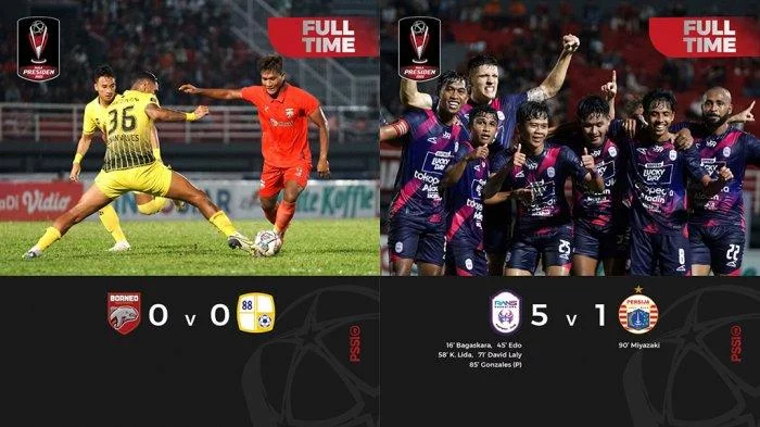 Hasil, Klasemen, Top Skor Piala Presiden 2022 Setelah Persija Kalah, RANS Menang, Borneo FC Imbang