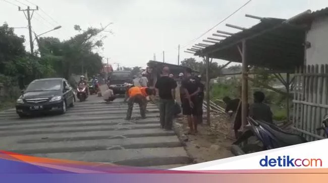 Barisan 20 'Polisi Tidur' di Tangerang Dibongkar demi Keselamatan