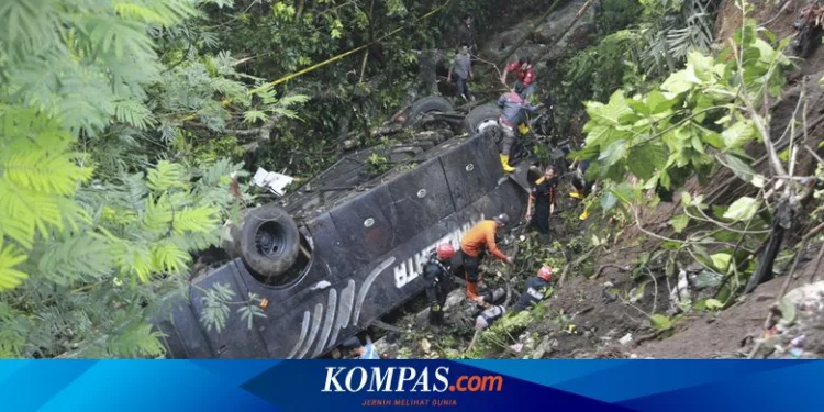 Kecelakaan Bus di Rajapolah Tasikmalaya, 1 Orang Dikabarkan Hilang, BPBD: Keberadaannya Masih Teka-teki Halaman all