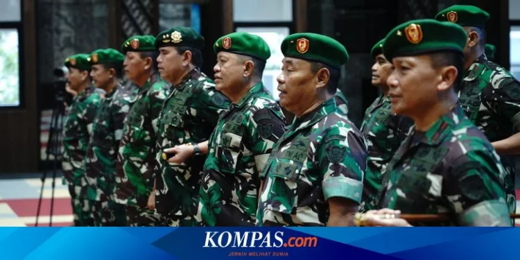 18 Perwira Tinggi TNI AD Naik Pangkat, Berikut Rincian Daftarnya…