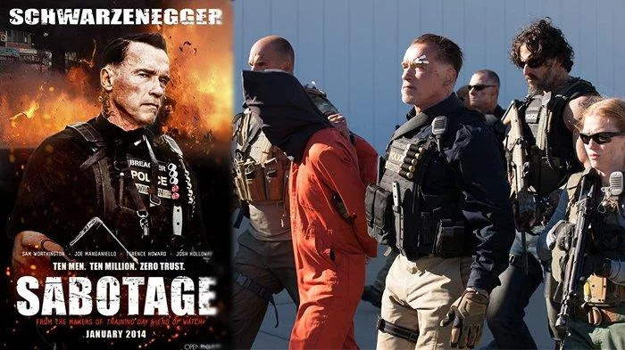 Sinopsis Film Sabotage, Aksi Arnold Schwarzenegger Lawan Kartel Narkoba, Tayang di Trans TV