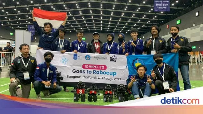 2 Tim Robotika ITS Sabet Juara Kompetisi Internasional di Bangkok