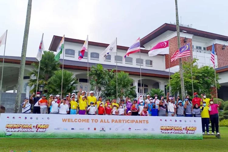 Turnamen Menpora-PAGI Internasional Junior Golf Championship 2022 Diikuti 82 Peserta dari 8 Negara