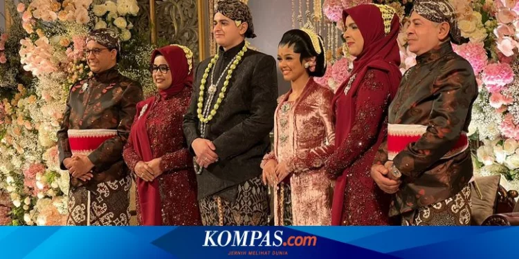 Anies Pakai Baju Rancangan Putra Prabowo pada Resepsi Pernikahan Mutiara Baswedan