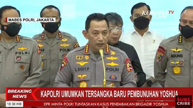 Kapolri: Tidak Ditemukan Fakta Ada Peristiwa Baku Tembak di Rumah Dinas Irjen Ferdy Sambo