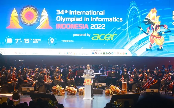 Nadiem Makarim Buka International Olympiad in Informatics di ISI Jogja