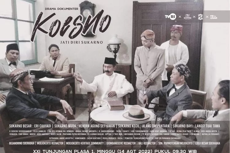 Sinopsis Film Koesno : Jati Diri Sukarno, Diperankan Walikota Surabaya Eri Cahyadi, Tayang Perdana 14 Agustus