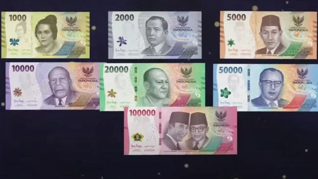 BI Resmi Luncurkan Uang Kertas Baru Rp1.000-Rp100.000