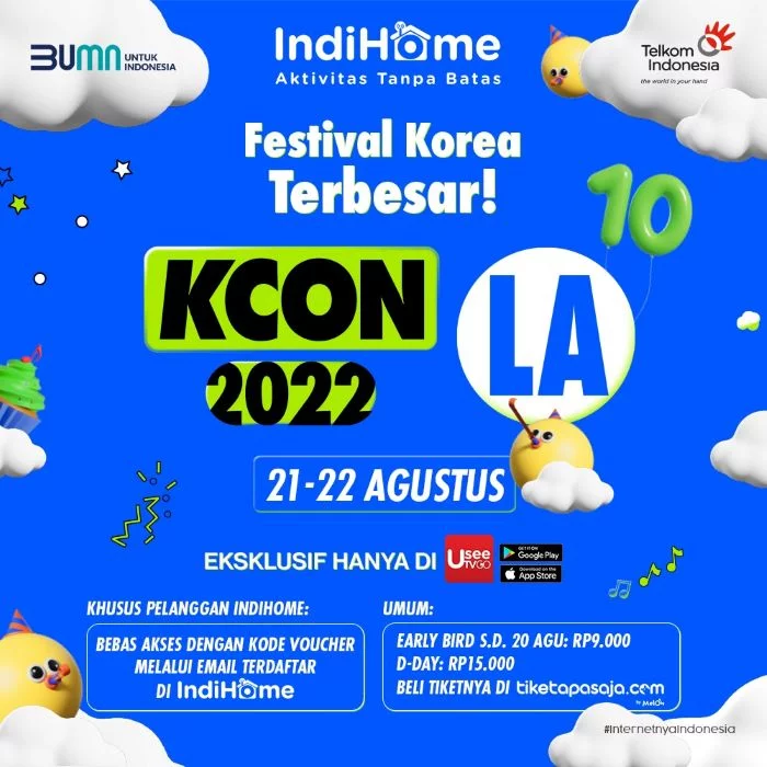 Kolaborasi Telkom Indonesia dan CJ ENM, Tayangkan Konser Kpop Internasional KCON 2022 LA di UseeTV Go