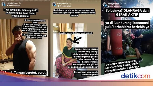 Viral Pria Berotot Kena Diabetes sampai Sempat Koma, Ini Kisahnya