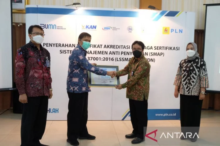 BSN: PLN Pusertif Diakui Internasional Jadi Lembaga Sertifikasi Manajemen Anti Penyuapan